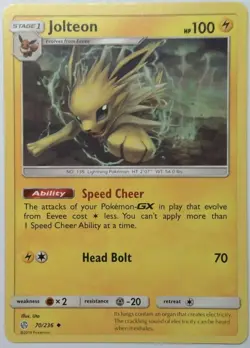 Jolteon 70/236 - Cosmic Eclipse -Pokemon TCG NM - Image 1