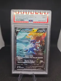 Pokemon TCG PSA 9 Hisuian Samurott V SWSH Crown Zenith #GG51 Ultra Rare Holo - Image 1