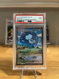 2024 Pokemon Paldean Fates Bubble Mew EX #232 Special Illustration Rare PSA 9 - Image 1