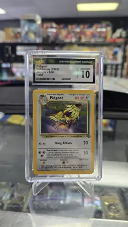 1999 POKEMON JUNGLE PIDGEOT #8/64 HOLO CGC 10 English Rare - Image 1