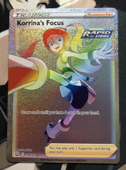 Pokemon TCG SWSH05: Battle Styles #174/163 Korrina's Focus (Secret) Near Mint - Image 1