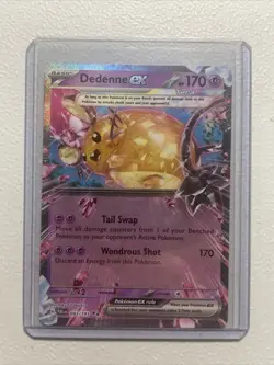 Dedenne ex 093/193 S&V Paldea Evolved Double Rare Tera Holo Pokemon 2023 NM - Image 1