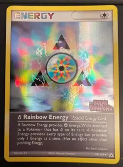 POKEMON EX HOLON PHANTOMS (DELTA SPECIES) REVERSE HOLO RAINBOW ENERGY 98/110 - Image 1