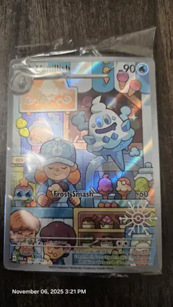 Pokemon TCG Vanillish Paradox Rift 190/182 Stamped Illustration.*** Bent*** - Image 1