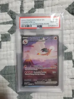 Pokemon 151 Charizard ex Special Illustration Rare SIR 199/165 PSA 10 English - Image 1