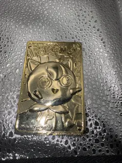 Jiggly Puff 1999 Burger King 23k Gold Pokemon Trading Card with PokeBall & COA - Image 5