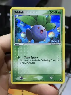 Oddish 64/115 EX Unseen Forces 2005 Reverse Holo Pokemon Card TCG - Image 3