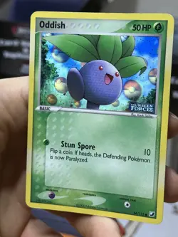 Oddish 64/115 EX Unseen Forces 2005 Reverse Holo Pokemon Card TCG - Image 4