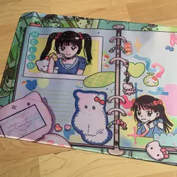 Sanrio Notebook Style Rubber Playmat Play Mat For Tcg Trading Card Games Kawaii - Image 2