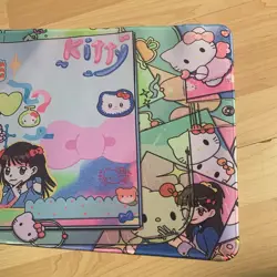 Sanrio Notebook Style Rubber Playmat Play Mat For Tcg Trading Card Games Kawaii - Image 3