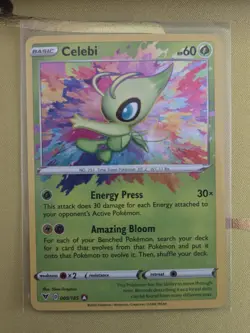 Pokemon TCG Celebi Vivid Voltage Holo Card 009/185 Amazing Rare Nm English - Image 1
