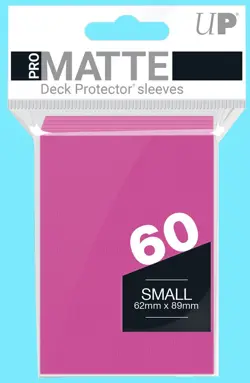 60 Ultra Pro Matte Bright Pink Small Deck Protectors New Card Sleeves tcg - Image 1