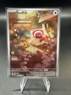 Stufful 154/132 Mega Evolution - Illustration Rare Pokemon Card - NM/Mint - Image 1