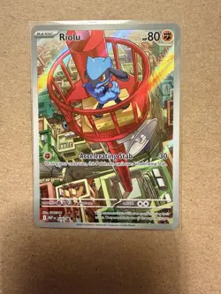 Riolu Mega Evolution ETB Pokemon Card Promo 010 NM - Image 1