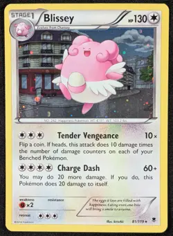 Blissey 2014 XY Phantom Forces Cosmos Holo Rare Pokemon Card 81/119 (LP) - Image 1