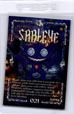 sableye Peruvian Halloween Pokemon card - Image 1