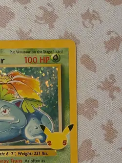 Pokemon TCG Venusaur Holo Rare Card 15/102 Celebrations 25th Anniversary - Image 4