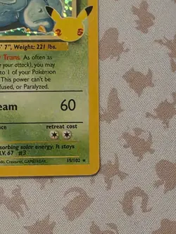 Pokemon TCG Venusaur Holo Rare Card 15/102 Celebrations 25th Anniversary - Image 5