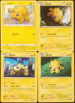 (4x) JOLTIK Pokemon Cards Collection Set Deck Building ELECTRIC - Image 1