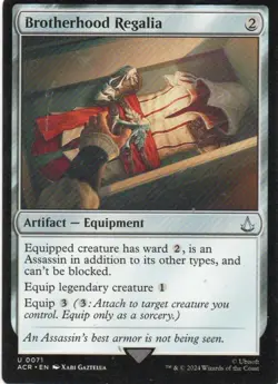 MTG: Assassin's Creed: Brotherhood Regalia: Lightly Played Condition - Image 1