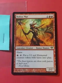 2009 Magic The Gathering Conflux #71 Rakka Mar, Rare, Red, NF, cd1 - Image 1