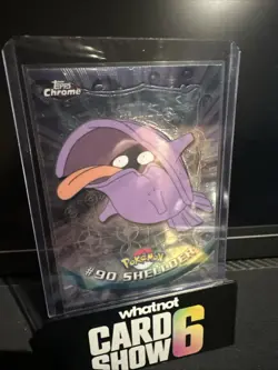 Chrome Topps Pokemon 90 Shellder NM - Image 1