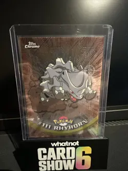 Chrome Topps Pokemon 111 Rhyhorn NM - Image 1