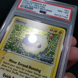 2004 Pokemon MAREEP 67/109 - Stamped Reverse Holo EX Team Rocket Returns - PSA 8 - Image 2
