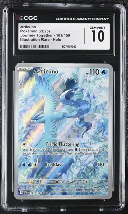 Pokemon Journey Together Articuno - 161/159 Graded CGC GEM MINT 10 - Image 1