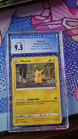 Pokemon TCG - Pokemon GO Pikachu Cosmos Holo - CGC 9.5 - Image 1