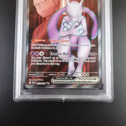 PSA 10 Team Rocket's Mewtwo ex 213/182 Pokemon Destined Rivals Full Art Graded - Image 3