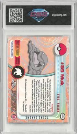 2000 Topps Chrome Pokemon MUK #89 Tekno 💎 DSG 10 Gem Mint - Image 2