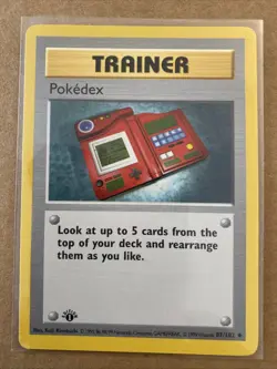 Pokemon TCG Pokedex Base Set 87/102 1st Edition Never Played Near Mint - Image 1