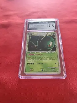 Pokemon: Meganium #109/123 Holo Rare HeartGold & SoulSilver 2010 - CGC 7.5 - E83 - Image 1