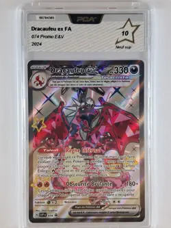 Carte DRACAUFEU EX FA SVP 074 Promo POKEMON Ecarlate et Violet 2024 PCA 10 FR - Image 1