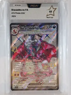 Carte DRACAUFEU EX FA SVP 074 Promo POKEMON Ecarlate et Violet 2024 PCA 10 FR - Image 3