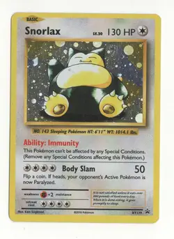 Pokemon Snorlax XY179 / 4 Black Star Promo Holo - Image 1