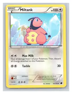 Pokemon TCG Miltank 93/116 Plasma Freeze Normal LP - Image 1