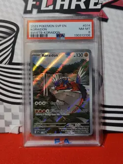 2023 Pokemon Scarlet & Violet Center ETB Promo SVP #014 Koraidon PSA 8 - Image 1