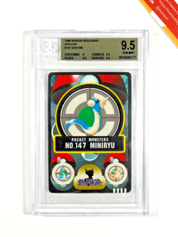 Pokemon BGS 9.5 Dratini #4 Sticker Bandai Sealdass 1998 Japanese - Image 1