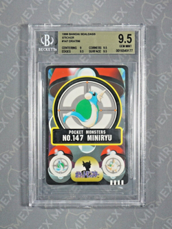 Pokemon BGS 9.5 Dratini #4 Sticker Bandai Sealdass 1998 Japanese - Image 2
