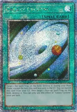 Yugioh! LP Galaxy Cyclone - RA04-EN250 - Quarter Century Secret Rare - 1st Editi - Image 1