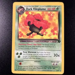 Dark Vileplume 30/82 Team Rocket Regular Non-holo Pokemon Card Near Mint NM - Image 1