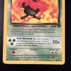 Dark Vileplume 30/82 Team Rocket Regular Non-holo Pokemon Card Near Mint NM - Image 3