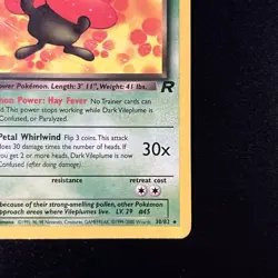 Dark Vileplume 30/82 Team Rocket Regular Non-holo Pokemon Card Near Mint NM - Image 5