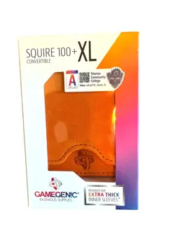 Gamegenic Squire 100+ XL Convertible Card Deck Box - Orange - Image 1