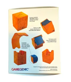 Gamegenic Squire 100+ XL Convertible Card Deck Box - Orange - Image 2