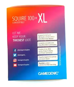 Gamegenic Squire 100+ XL Convertible Card Deck Box - Orange - Image 3