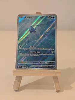 Phione Holo Illustration Rare Pokemon TCG Card 175/167 Twilight Masquerade - Image 1