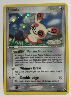 Pokemon Spinda EX TCG Legend Maker Holo Card 26/92 Excellent Condition - Image 1